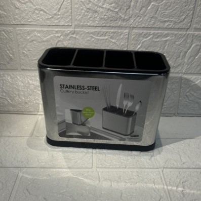 Organizador Escurridor de Cubiertos 3 en 1 de Acero Inoxidable Multifuncional para Cocina