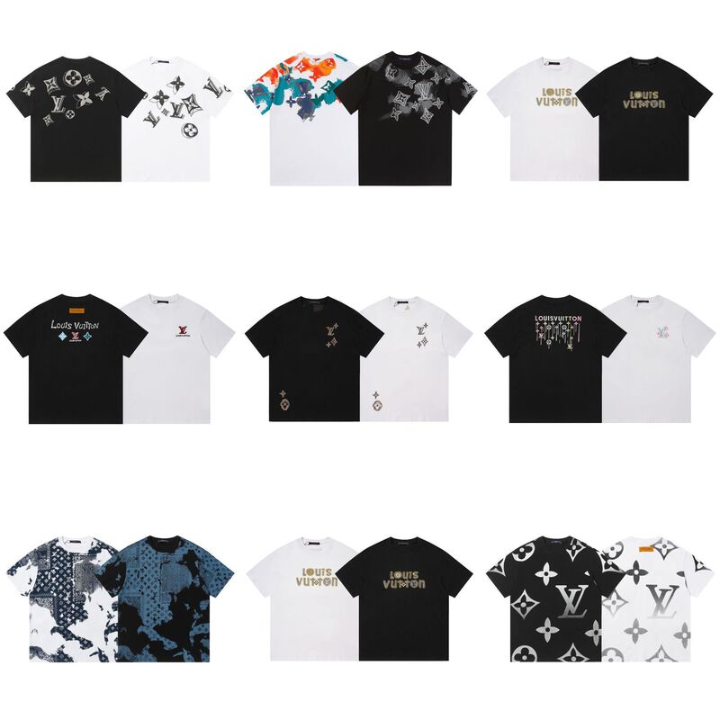 Authentic D Dior 2024 Summer New Classic Logo Embroidery Casual Loose Pullover Short-Sleeve T-Shirt Export Trend