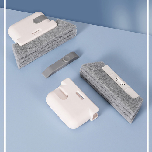 Window groove cleaning brush two-in-one groove brush window groove cleaning tool small brush for sweeping grooves window sill gap brush