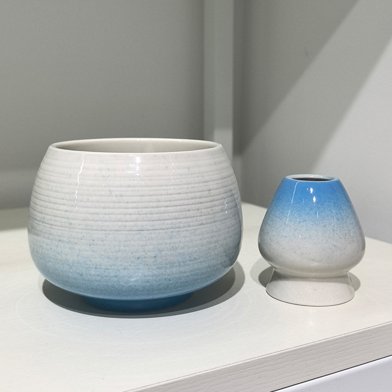 口付き抹茶ボウル、陶器製日本抹茶ボウル、抹茶ツール、茶筅、宋代茶セット、大腹ボウル|undefined