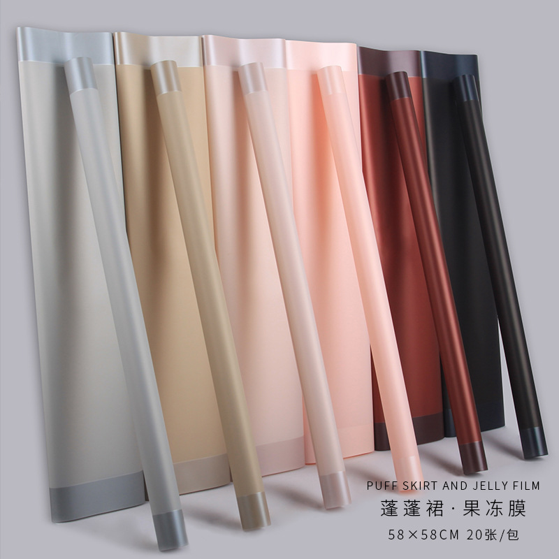 Huaxi comercio exterior al por mayor, marcos de película de gel de goma de arroz impermeable, florista, papel de envoltura de flores al por mayor