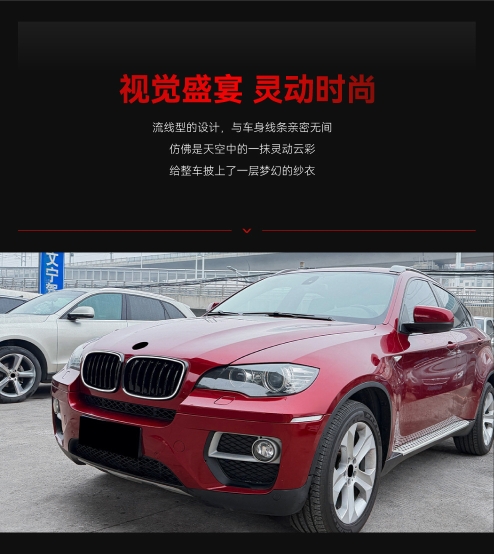 Suitable for 2006-2013 Bmw X5 E70 X6 E71 with Led Light-Emitting Grille and Air Intake Grille Modification Parts