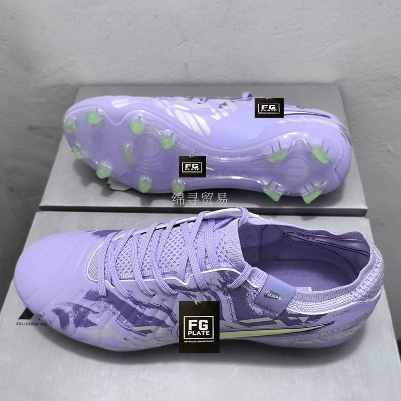 新品レジェンド10サッカーシューズFGロングスパイク防水ニットCR7天然草学生子供競技トレーニングメンズシューズ|undefined