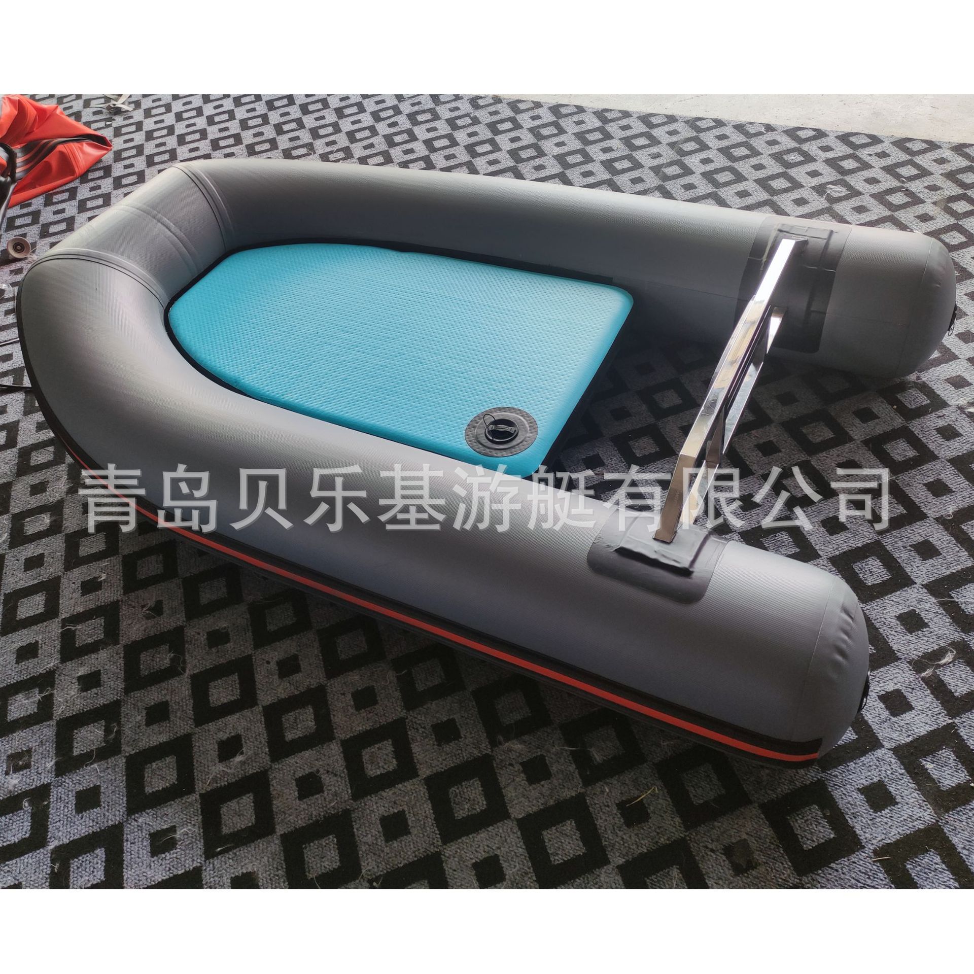 钓鱼船镂空八爪鱼专用船拉丝底渔船脚蹼滑行充气船橡皮艇冲锋舟