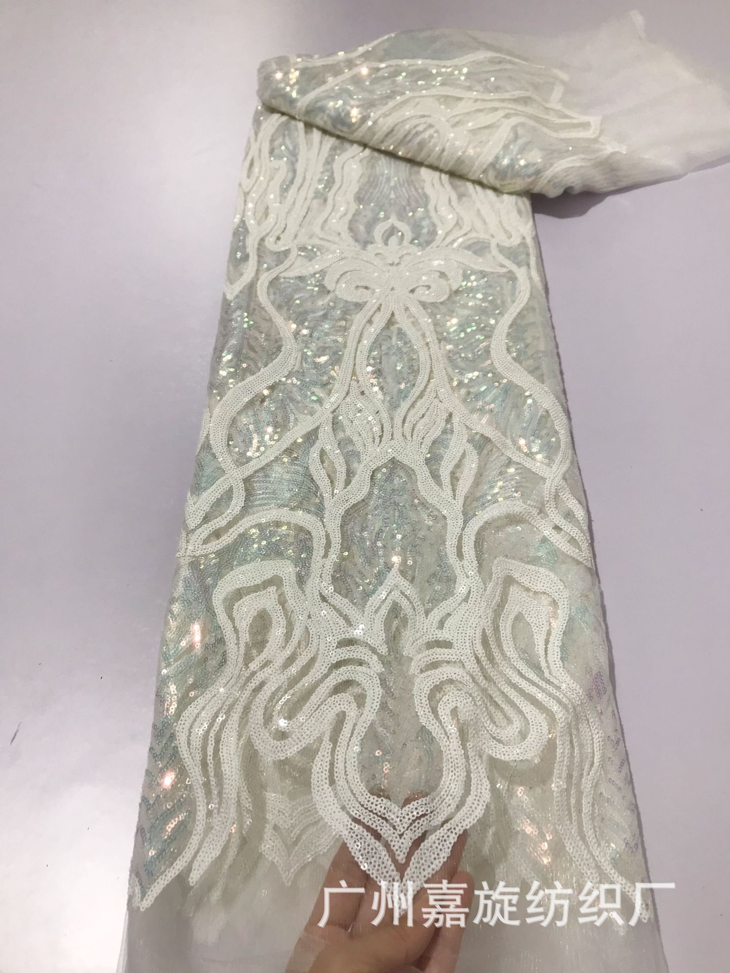 Lentejuelas encaje dos tonos costura cuentas bordado encaje vestido vintage africano falda lentejuelas tela jx3956