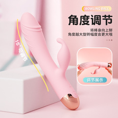 Laile cross-border female masturbation device, instant tide vibrator, female sex toys, internal and external double vibrating AV stick, adult products