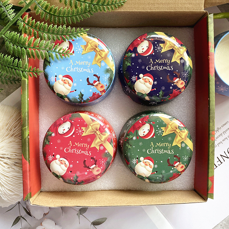 Aromatherapy candle Christmas gift box set soy wax Christmas hand companion gift home aromatherapy cross-border candle decoration