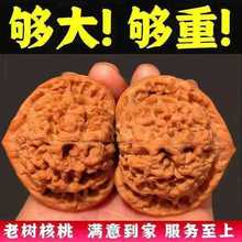 文玩桃核把玩麒麟纹大官帽四座楼狮子头麦穗虎头野生麻核桃练手对