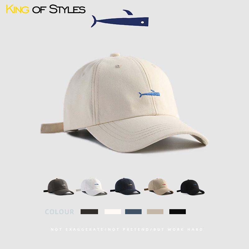 Hat Women's Face-Showing Korean Ins Fashion Brand 2022 New Spring and Summer Fish Sunshade Soft Top Street Hip-Hop Simple