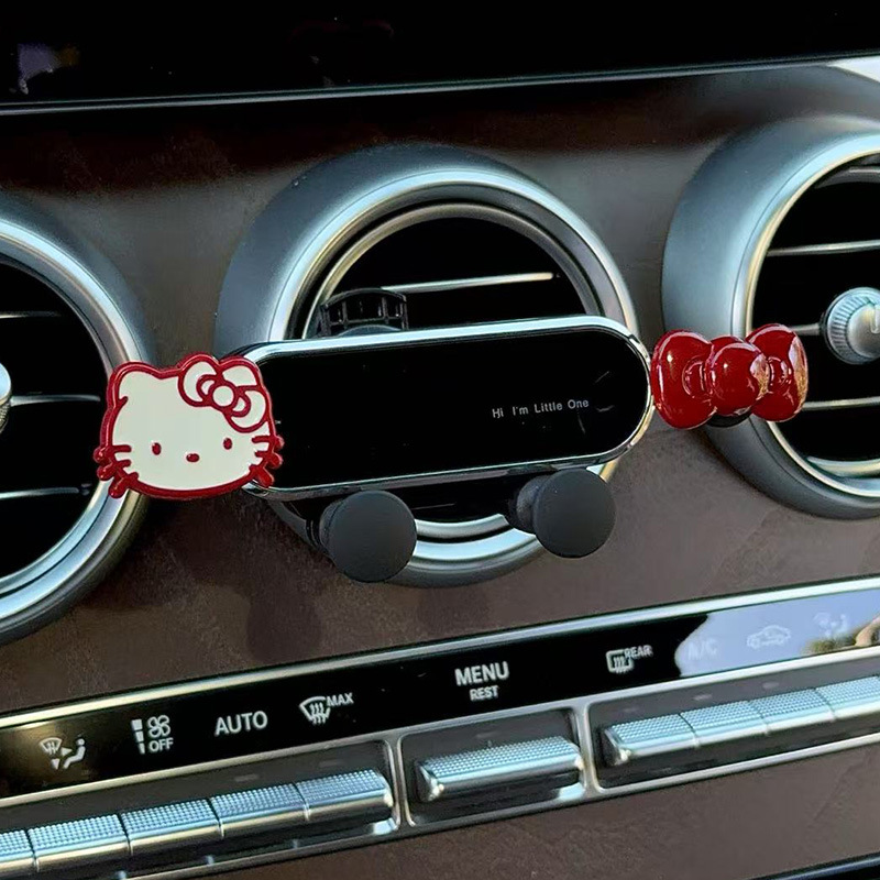 Car Mobile Phone Holder Air Outlet Special for Women 2025 New Cute Creative Interior Car Navigation Support Bracket