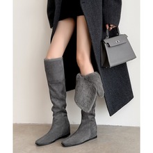 靴子女2025新款爆款复古加厚两穿长靴雪地靴过膝保暖超火毛毛长靴