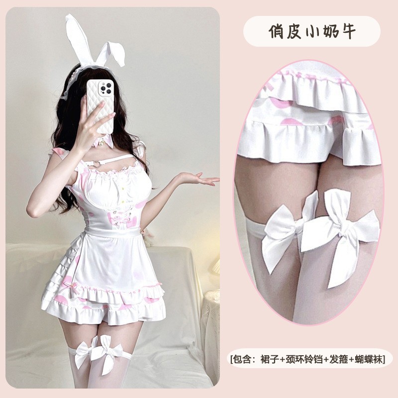 핑크색 정장 + 스타킹