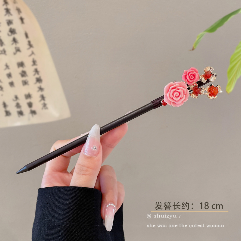 Nuevo estilo chino ropa de cabello estilo antiguo paso agitar ping pin