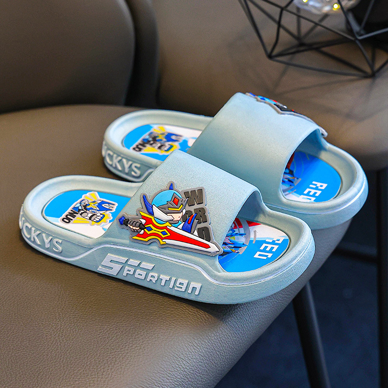 Sandalias para niños de verano para niñas antideslizante de fondo suave interior lindo niño baño bebé Zapatillas de dibujos animados