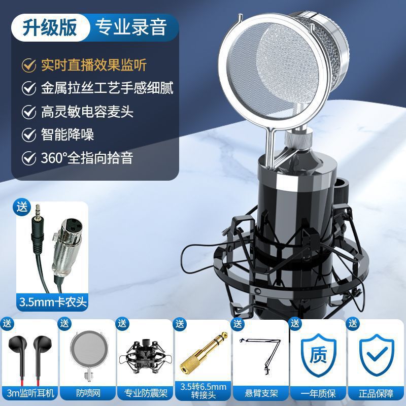 M5500 ラージダイアフラム 48V ファンタジーコンデンサーマイクアンカー ロスレス録音 ライブブロードキャスト グローバルカラオケ ラージマイクコア|undefined