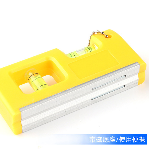 Mini portable magnetic level hanging chain torpedo level with level bubble level measuring balance ruler