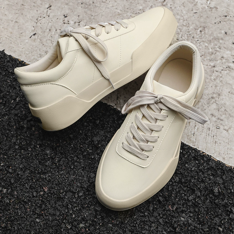 Мужские модные повседневные туфли с низким берцем, вдохновленные знаменитостями, на кожаной шнуровке на толстой подошве для увеличения роста, уличная обувь, дропшиппинг