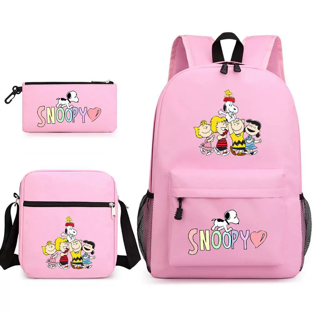 Nuby, Snoopy, набор, вместительный туристический рюкзак для мужчин и женщин, 3 предмета