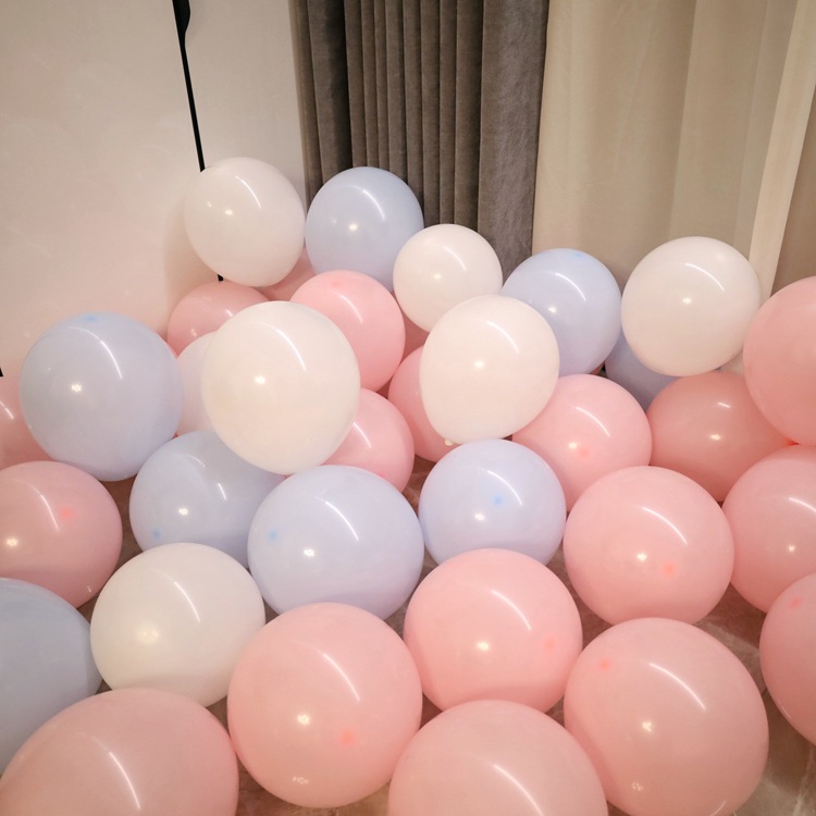 Wholesale 10-inch Macaron Balloons, Pastel Color, Thick Round Balloons for Birthday Decorations and Love Confession, Colorful Latex Balloons