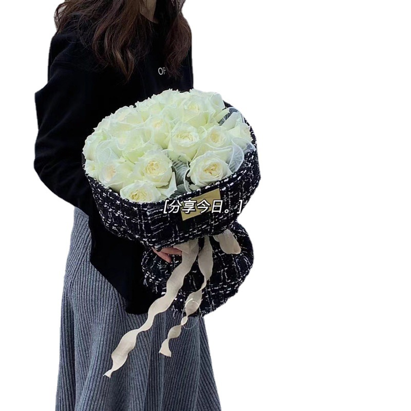 Nueva ola cinta plisada espina de pescado cinturón de hilo de oreja flor tienda de flores embalaje cinta pastel hornear cinturón de tela floral