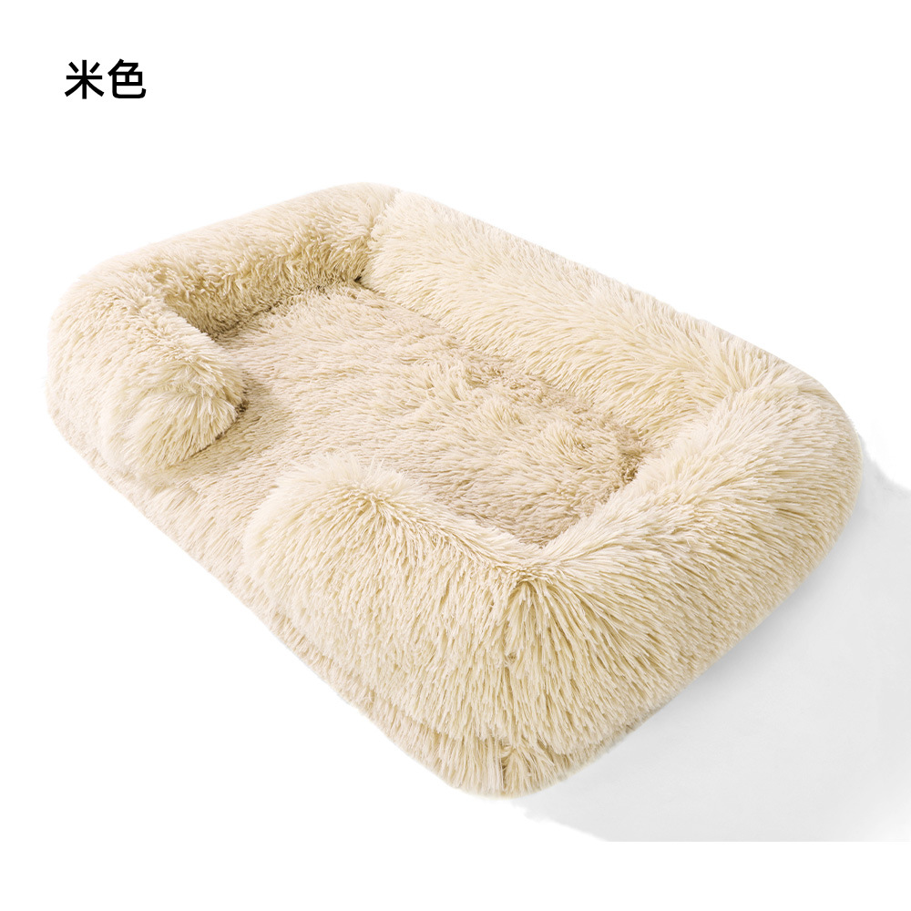 Fábrica de peluche de invierno para mascotas peluche para gatos nido para perros cuadrado cojín para mascotas cama para gatos cama para perros suministros para mascotas