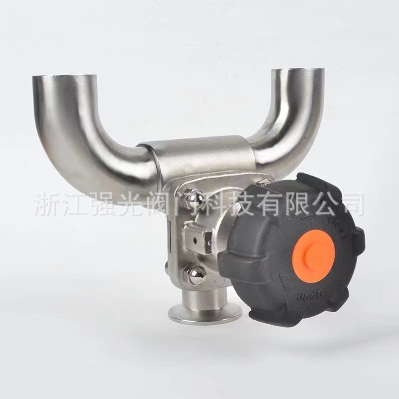 卫生级U型气动隔膜阀，卫生级气动U型隔膜阀，快装，焊接，纯化水