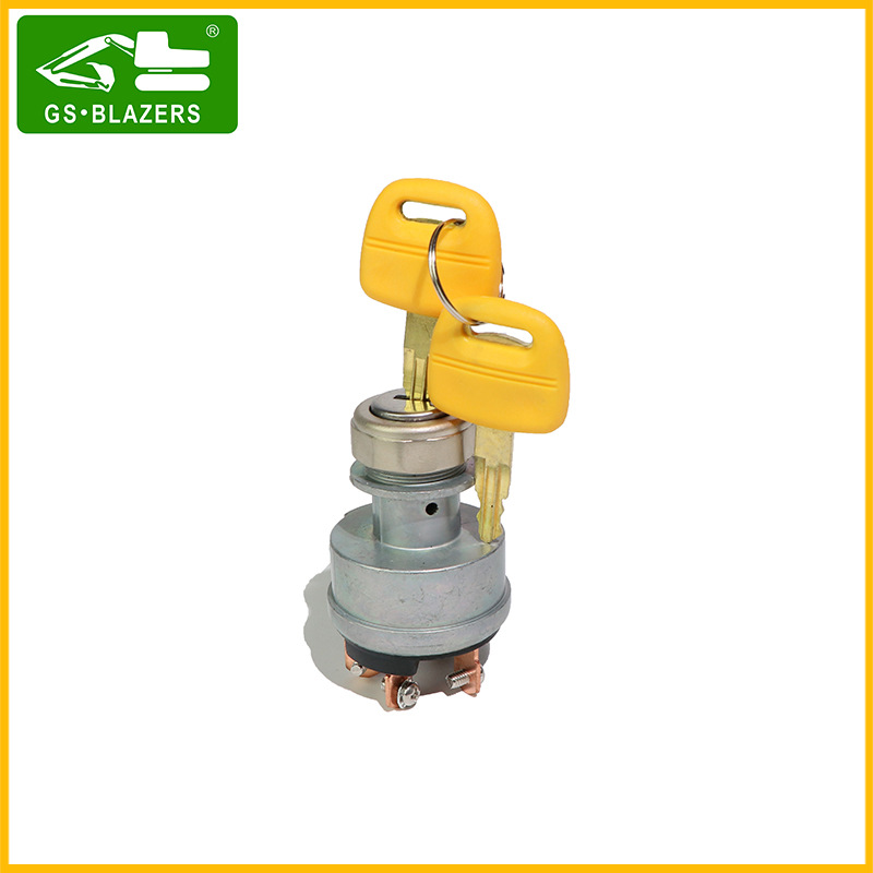 适用卡2特E320B/C/D挖掘机4线6线点火开关启动器钥匙电门锁头