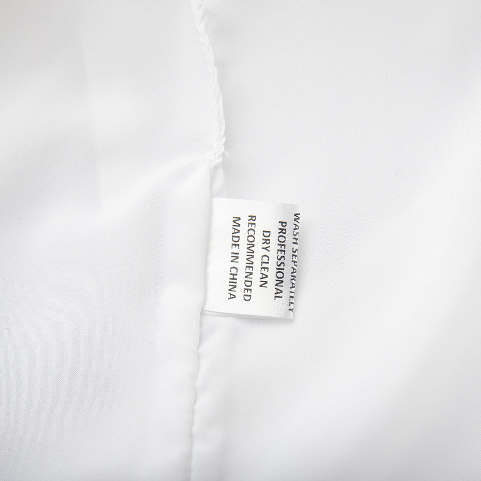 Đầm liền nữ cổ tròn tay phồng cotton dáng rộng màu trơn — Màu trắng chi tiết 14