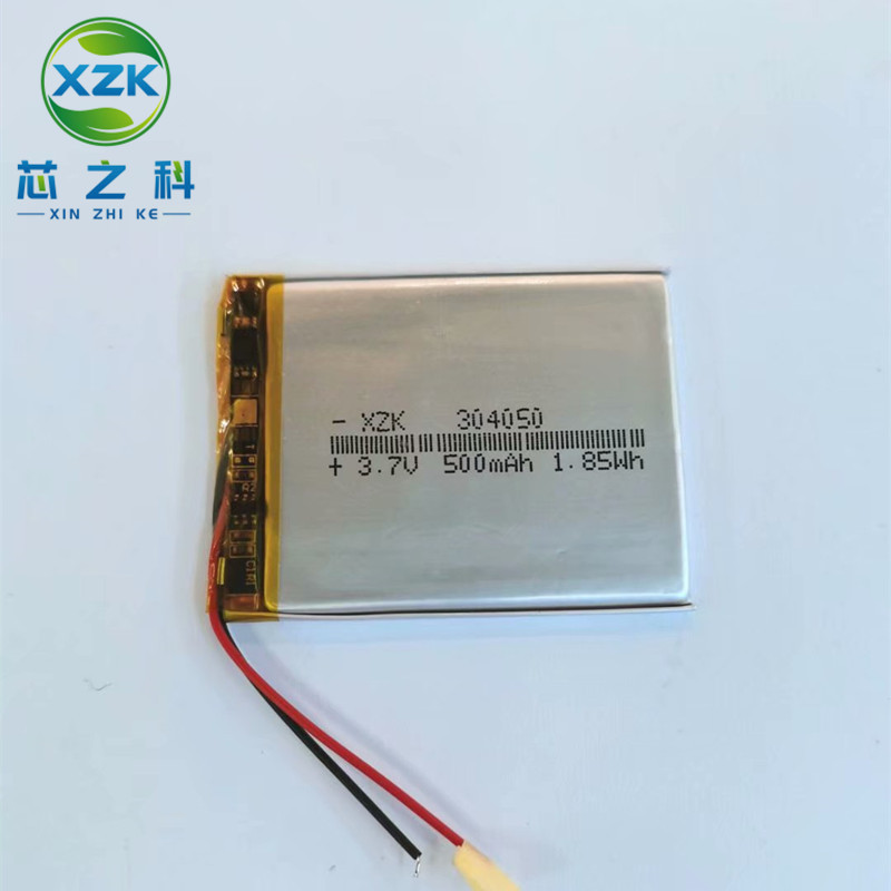 工厂供应304050聚合物锂电池500MAH 3.7V智能穿戴产品LED灯牌