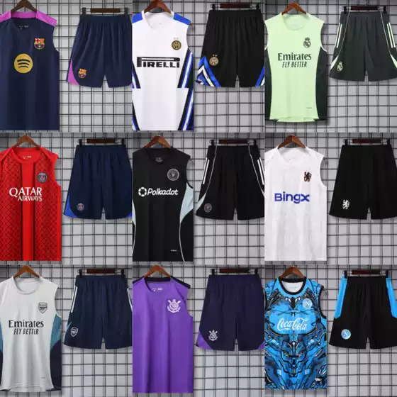 Wholesale 25-26 New Season Football Training Jerseys & Vest Sets - Real Madrid Chelsea Barcelona Soccer Uniforms