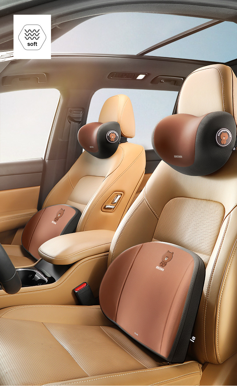 Car Lumbar Support, Car Headrest, Neck Pillow, Driving Cushion, Lumbar Pad, Driving Waist Protector, Car Seat Lumbar Support