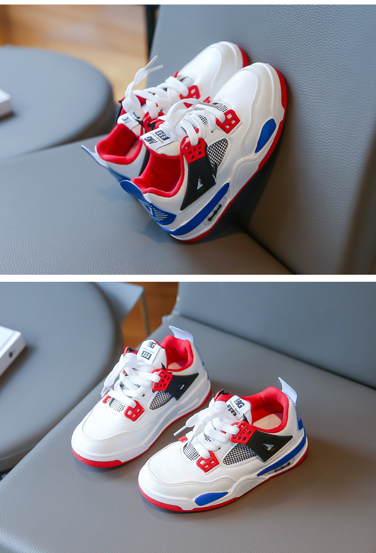 Sport 2023 Herbst Neue Koreanische Ausgabe kinder Laufschuhe Leder Modische Mittlere und Große Jungen_voghion.com