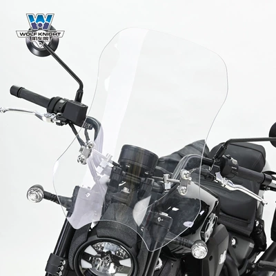 windshield front wind baffle pedal – Motorcycle front windshield - black-flag-500-transparent-thick-5mm-height-55cm-pc-board-wear-resistant-and-not-broken
