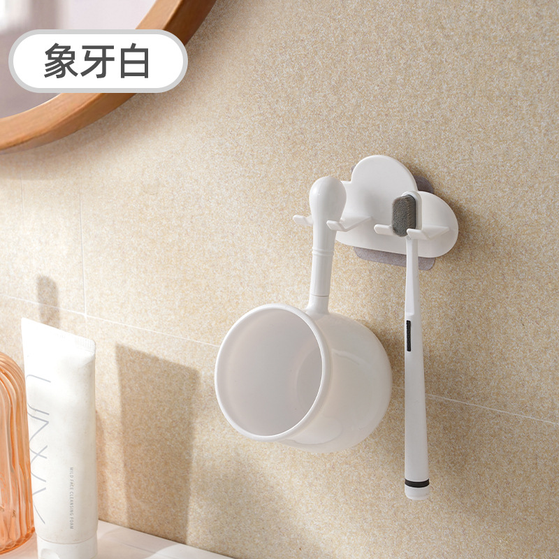 Creative Cloud Wash Cup Set New Wall Mounted Cepillo de dientes Cup Couple Grossed Anti-fall