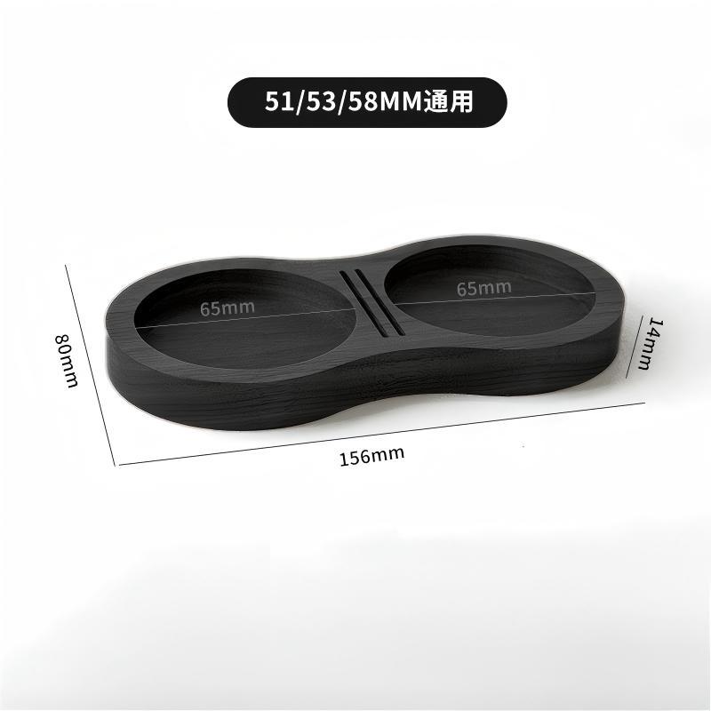 8자리 커피매트-블랙