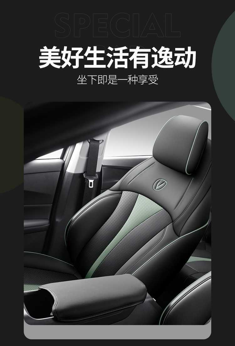 Changan Eado Third and Fourth Generation Seat Covers, Full Set for 2024-2025-2026 Phev New Blue Whale Special Car Seat Cushions