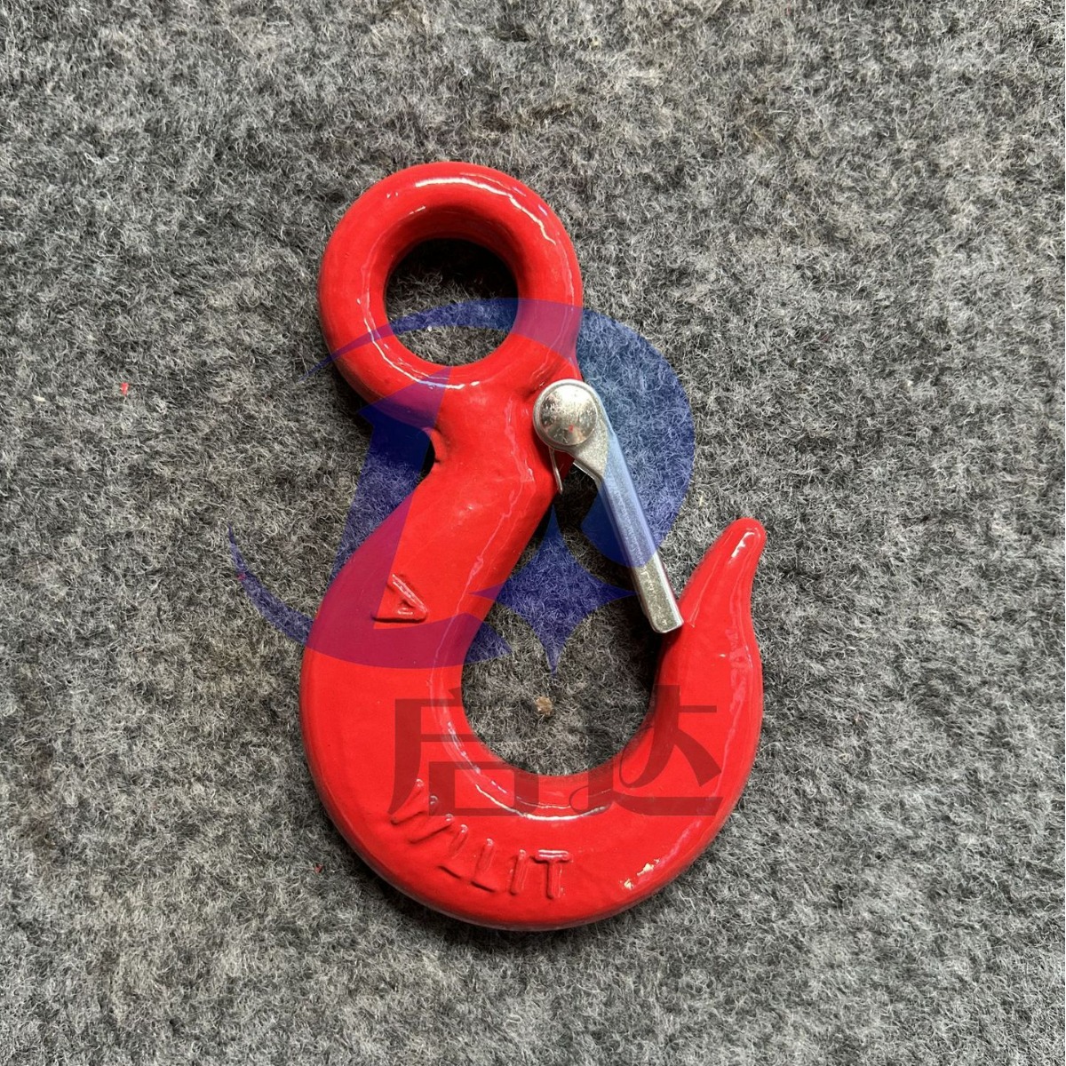 320A环眼钩美式带卡吊钩链条链接吊钩环眼钩合金钢吊钩眼型货钩