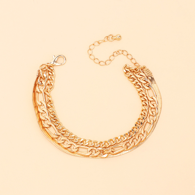 Großhandel Schmuck Schlangenkette Mehrschichtiges Kupferarmband Nihaojewelry display picture 4
