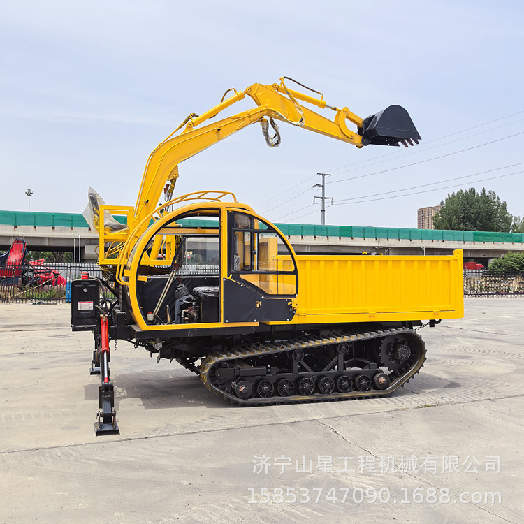 Trench Construction Crawler-Mounted Excavator 6m with Long Rotating Digging Arm 360 ° All-Terrain Climbing Vehicle with Its Own Excavator