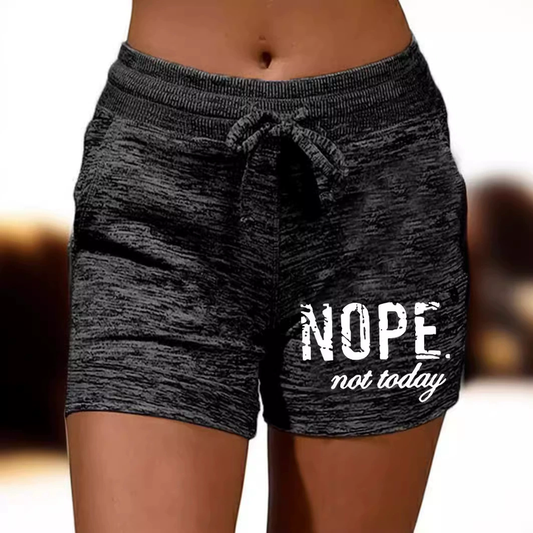 Шорты с принтом женские европейские и американские трансграничные свободные пляжные шорты женские