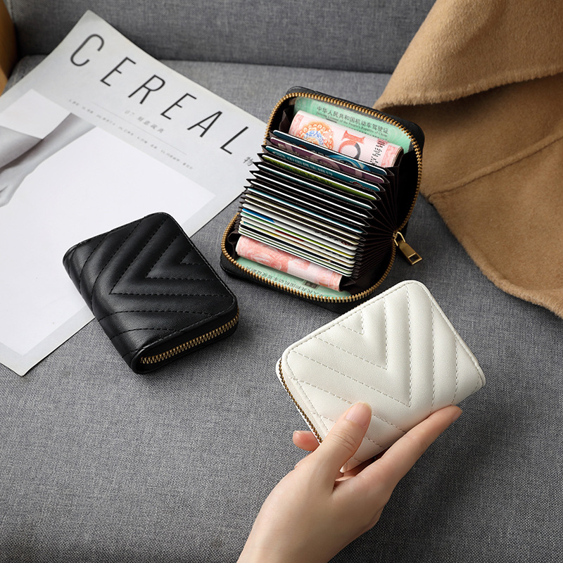 New Card Bag Organ Multi-Card Simple Women's High-Value Internet Popular Small High-End Card Holder Coin Wallet One