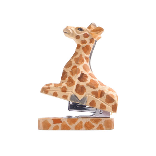 Wooden staplers animal mini cultural supplies creative stationery manufacturers wholesale staplers student staplers