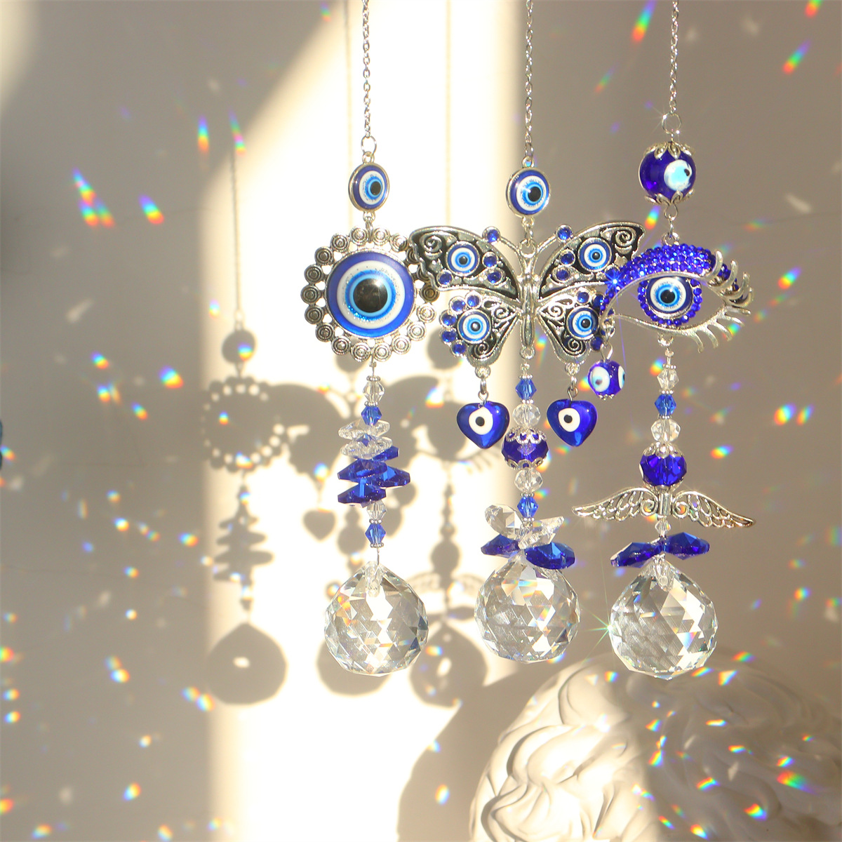 70g Weight Elegant Devil's Eye Artificial Crystal Pendant