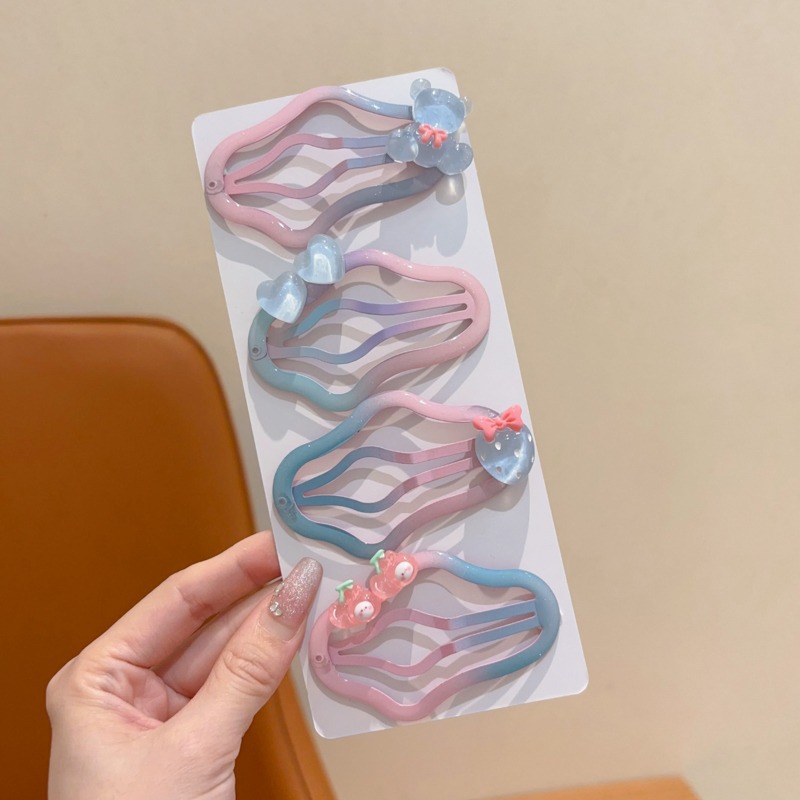 Niños de color jalea nubes lindas niñas bebés cabeza de cabello rotos broche de cabello rotos broche de cabello