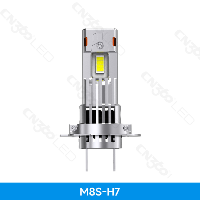 cn360 M8S款110W双风扇高亮汽车LED大灯一体直插安装简单H4H7H11|undefined