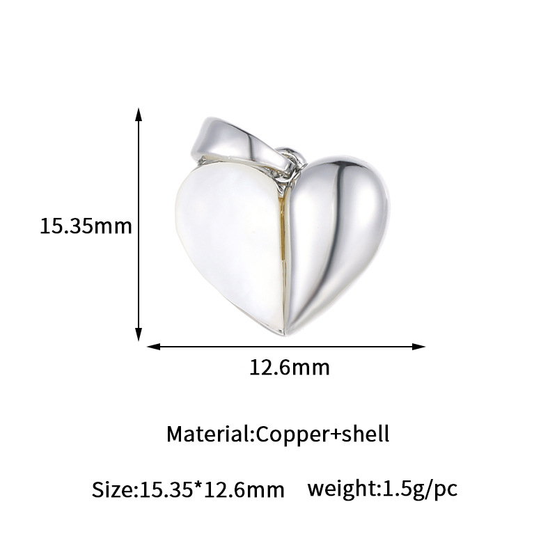 5g Weight Pendant Jewelry Making Type 14K Gold Plated Plating Material DIY Ornament Accessories Classification 1 Piece Quantity Copper Material Heart Shape, Bow Knot, Fish Tail Pattern All Seasons Season Plating Design Elegant, Marine Style, Beach Style 1 Piece Copper 14K Gold Plated Heart Shape Bow Knot Fish Tail Pendant DIY Ornament Accessories 15