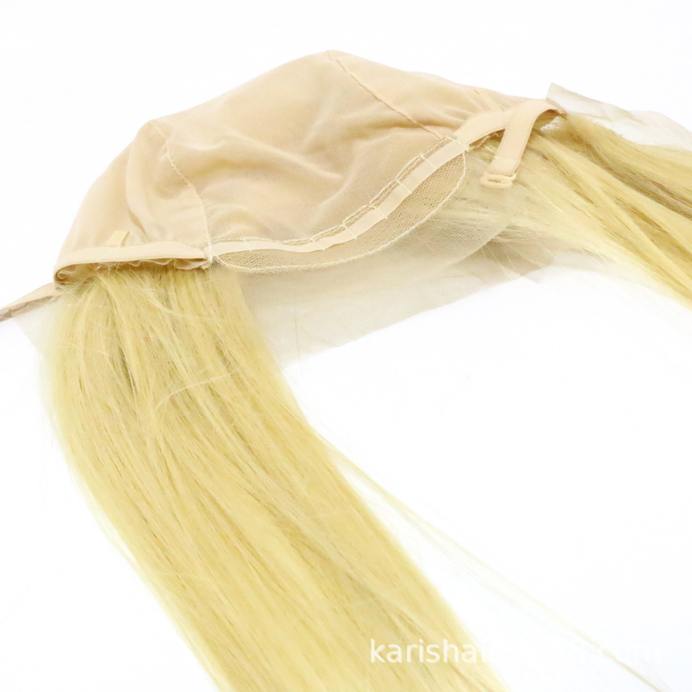 El casquillo de la malla 13x4 13x6 integró el casquillo tejido a mano rubio de la Peluca de Corea del Norte 613 con el pelo