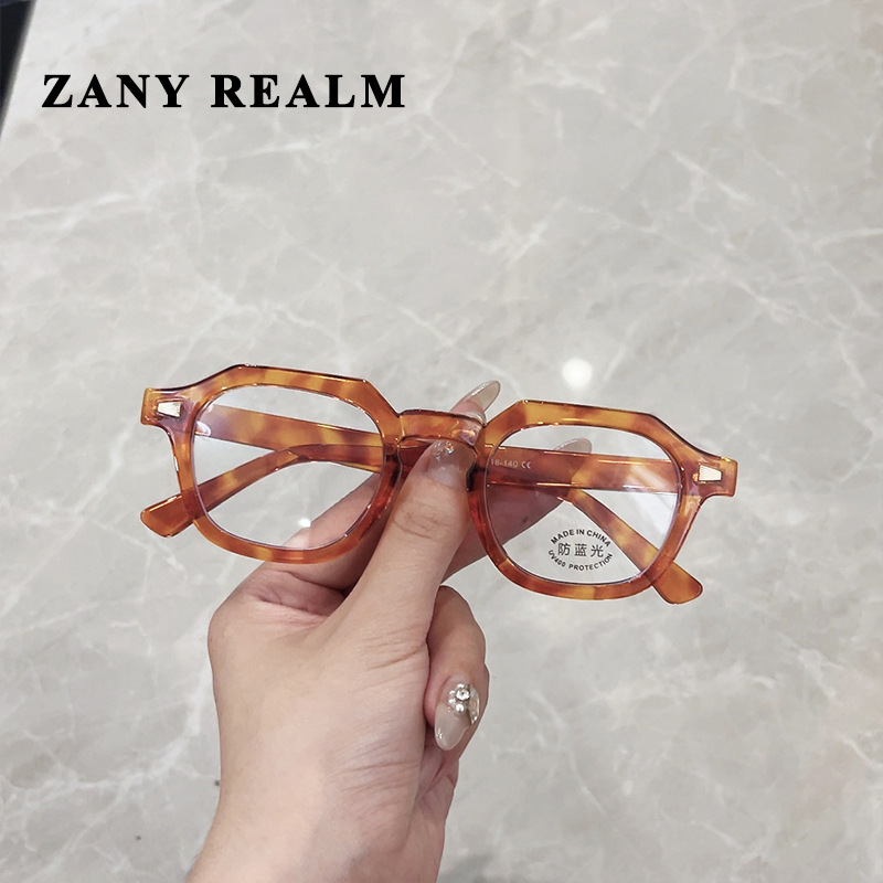 Nuevo Pequeño Libro Rojo estilo coreano cuadrado negro marco grueso gafas de luz anti-azul celebridad de Internet gafas lisas 20222 fabricantes ahora