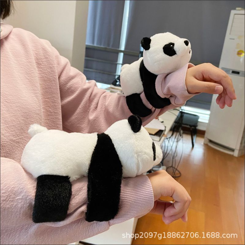 Sichuan Cute Wrist Bracelet Panda Snap Ring Hand Puppet Hand Ring Plush Toy Hand Arm Doll Sichuan Cute Wrist Bracelet Panda Snap Ring Hand Puppet Hand Ring Plush Toy Hand Arm Doll