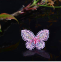 新商品の金糸刺繍蝶立体幻彩蝶diy手作り髪飾り材料服飾飾り蝶